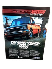 1985 Nissan Major Motion Pickup Vintage Print Ad Datsun