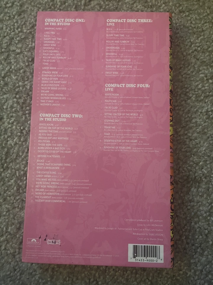 CREAM ~ Those Were The Days ~ 4 CD Edition Box Set w/ Booklet - Eric Clapton - Image 2 of 4