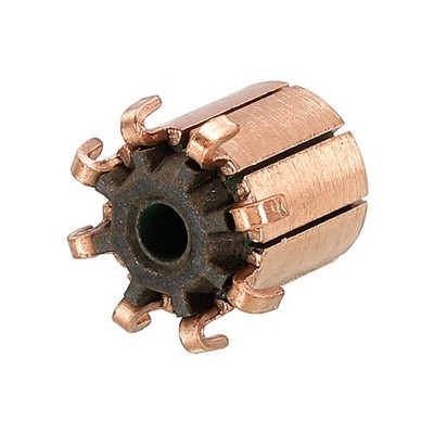 Electric Motor Commutator 8 Gear Teeth 3.17mm ID 10.5mm OD