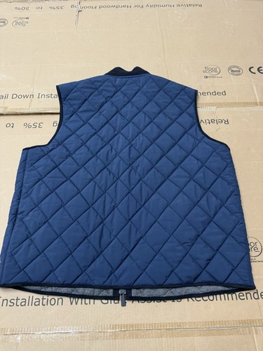 Current Ermenegildo Zegna Quilted Blue Vest Size 58R - Picture 5 of 19