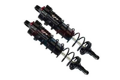 GPM TRAXXAS Sledge ALUMINIUM 6061-T6 L-SHAPE PIGGY BACK Dämpfer 128mm vorn black