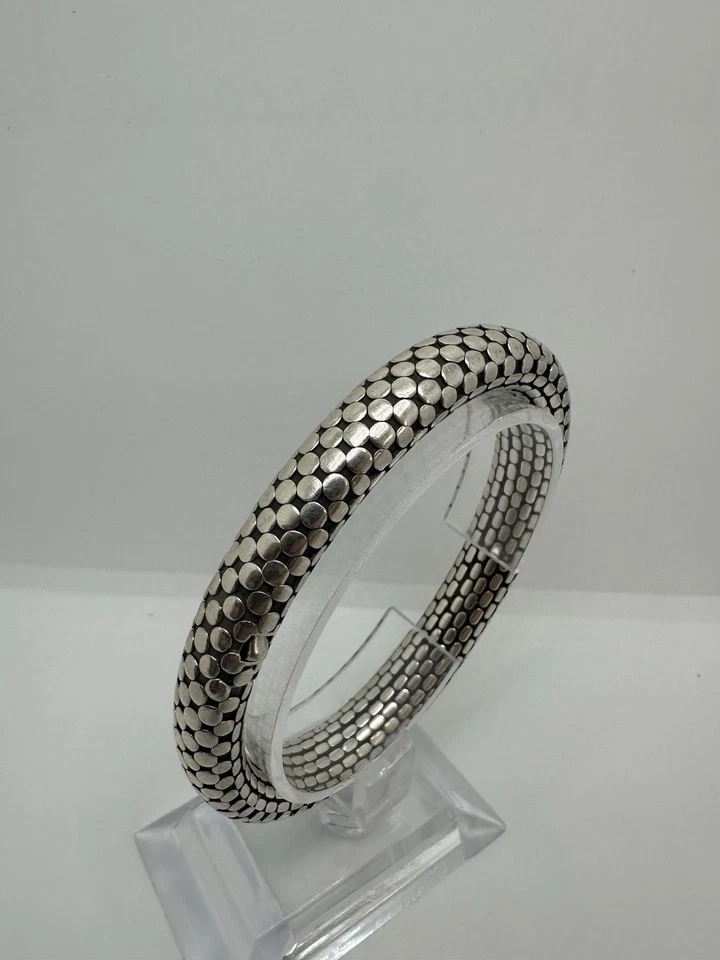 Vintage John Hardy Sterling Silver 925 Bracelet Dotted Collection Retired Rare - Image 3 of 4