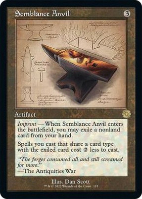 1x Semblance Anvil -- Retro Schematic NM-Mint, English The Brothers' War: Retro