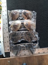 Lot of 4 Vintage aviator Sunglasses Assorted Men Women Unisex Styles Ubranded 