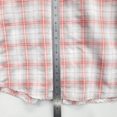Magellan Shirt Mens XL Red White Plaid Snap Western Long Sleeve Outdoors - Picture 11 of 11