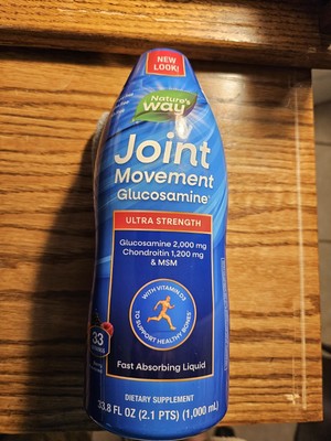 NEW Nature's Way Joint Movement Glucosamine Extra Strength, 33.8 Ounces Berry Fl