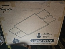 1500pc Wooden Puzzle Board With 4 Built In Drawers