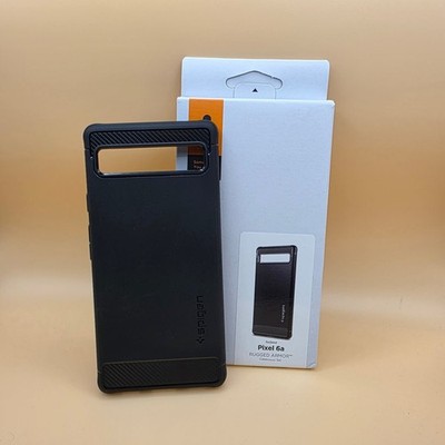 Spigen Google Pixel 6a Hülle Rugged Armor & Shockproof - Matt Schwarz ACS04476