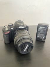 Nikon D3200 Digital SLR Camera Black Auto Focus HDMI USB with Lens  Charger