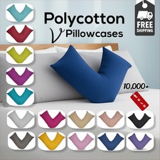 V Pillowcases Covers Polycotton Back Neck Maternity Support V Cushion Cases Only