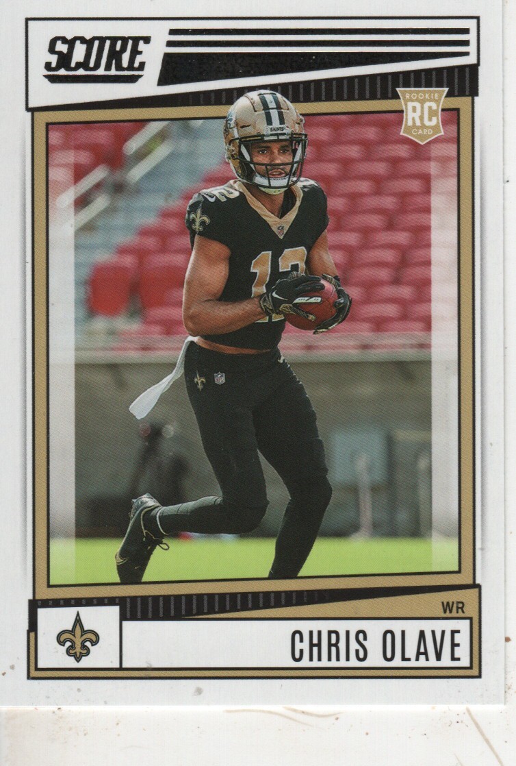 Chris Olave 2022 Panini Score Football #378 RC Rookie Card New Orleans Saints 