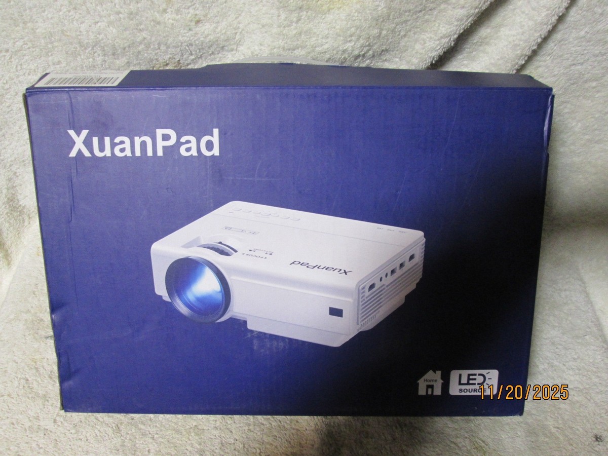 XuanPad LCD LED プロジェクター 本体 Amazon.com: 【Bone white Projector & Built-in Apps】XuanPad Mini