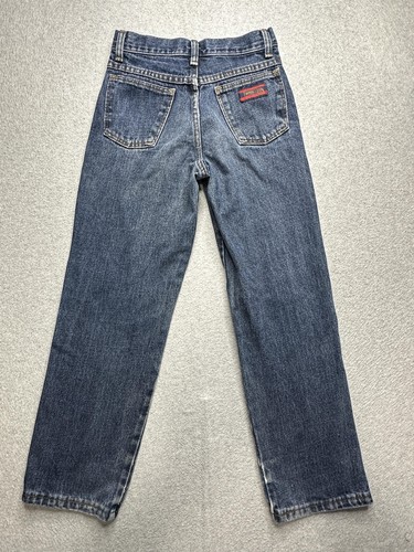 Vintage Wrangler Twenty X Jeans Boys 11 Blue Denim Straight YKK Western 90s