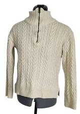 Peregrine Wool 1/4 Zip Sweater Size S