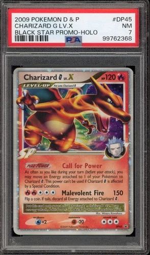 Pokemon Charizard G Lv.X Black Star Holo Promo DP45 PSA 7