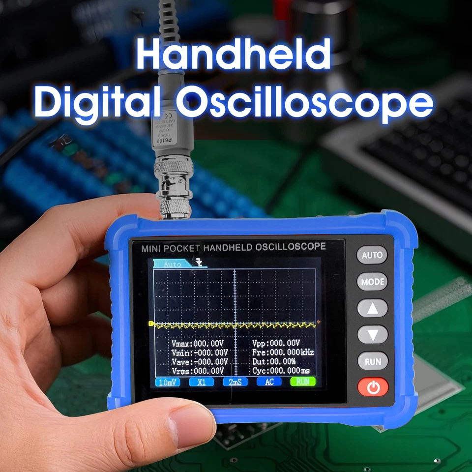 HoldPeak Handheld Digital Oscilloscope 2.5MS/s Sampling Rate Portable Scope Mete - Image 2 of 4