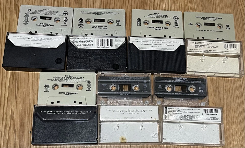 7 EARTH WIND & FIRE Cassette Tapes Shining Star Spirit All N All 80's Music - Image 2 of 3