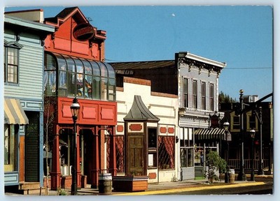 1989 Breckenridge Colorado Postcard Main Street Elevation 9600 Feet Building
