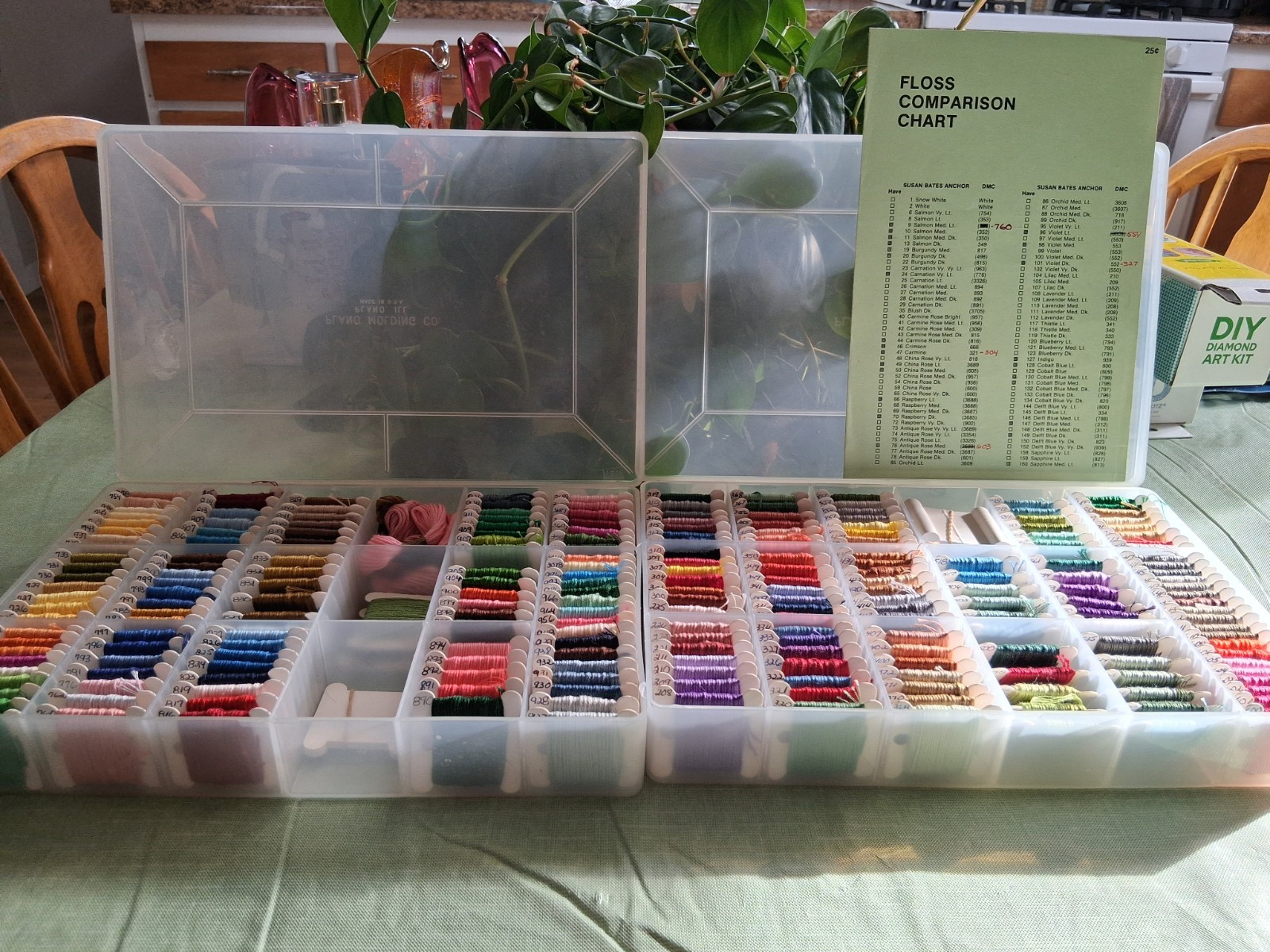 235 pcs. of Embroidery/Cross Stitch Thread in Organizer Case