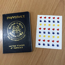 Buld a Bear - Holiday Accessory - United States of America Passport / Pawsport