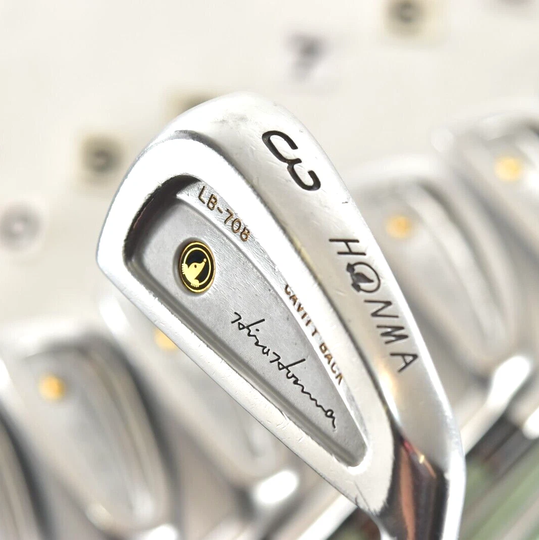 Honma LB-708 Cavity Back 10 Stück 3-Sw RH Golfschläger 1 Stern Schaft R-1 Eis...