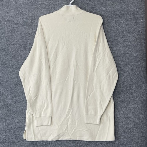 Vintage Polo Ralph Lauren Men's 1/4 Zip Sweater Size 3XLT Tall Cream Pony Preppy - Picture 3 of 5