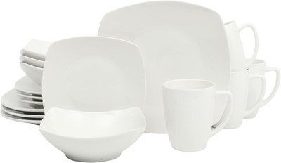 Zen Buffet Porcelain Chip and Scratch Resistant Dinnerware Plates, Bowls, and Mu