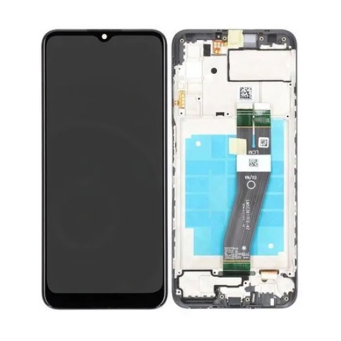 Ecran Samsung Galaxy A03s avec chassis pre-assemble pour une reparation rapide sans soudure