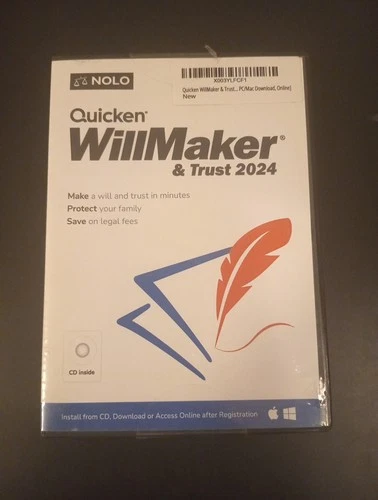 Quicken Willmaker & Trust 2024  Windows/Mac CD