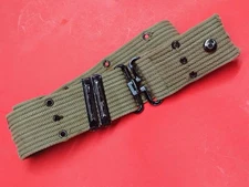 WWII M1936 US Military Pistol Web Belt M1936 OD Green NASCO USMC