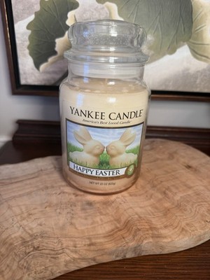 Yankee Candle Happy Easter Large White Chocolate Bunnies-Rare Retired Collector
