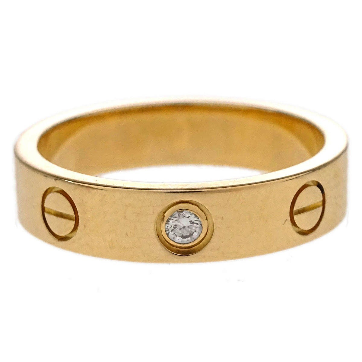 Cartier ラブリング AU750 サイズ45 CARTIER Mini Love Ring Wedding Band 18K Rose Gold Au750 2.9g