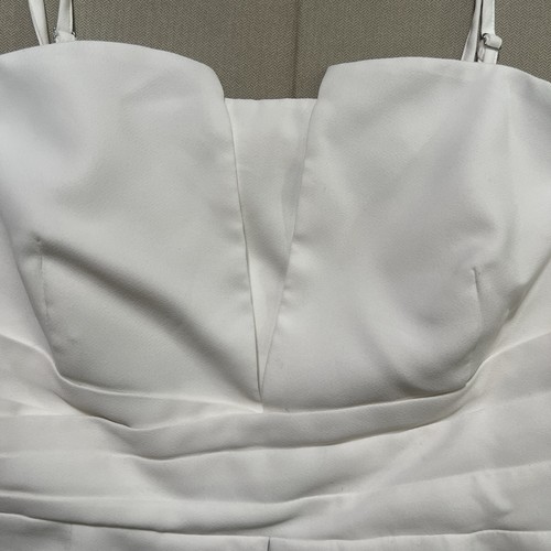 White House Black Market White Strapless Bustier Top removable straps Womens 14 - Picture 8 of 18