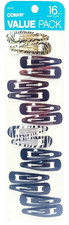 Conair 16 Piece Snap Clips Multi-Color and Animal Print