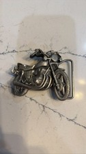 1979 Bergamot Brass Works Motorcycle Belt Buckle Biker Chopper USA