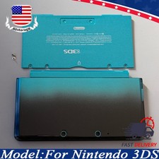 New For Nintendo 3DS Console Blue Top Bottom Cover Housing Shell Faceplate Case