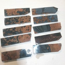 10. 160 x 45mm NATURAL MULTI OBSIDIAN PREFORMS SLAB KNAPPING KNIFE ARROWHEAD