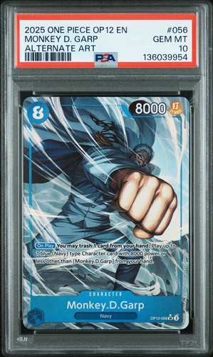 Monkey.D.Garp (Alternate Art) graded PSA 10 for sale on eBay