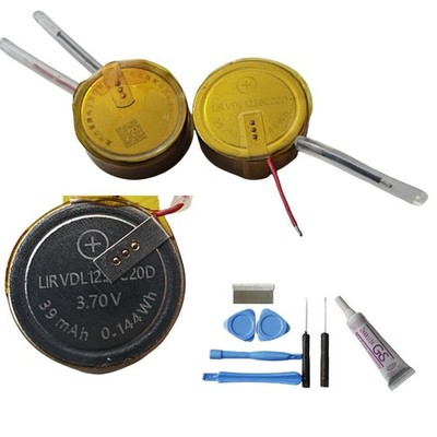 2 x  Coin Battery Replacement Lir VDL1238C 3.7V For Marshall Mode II Earbuds