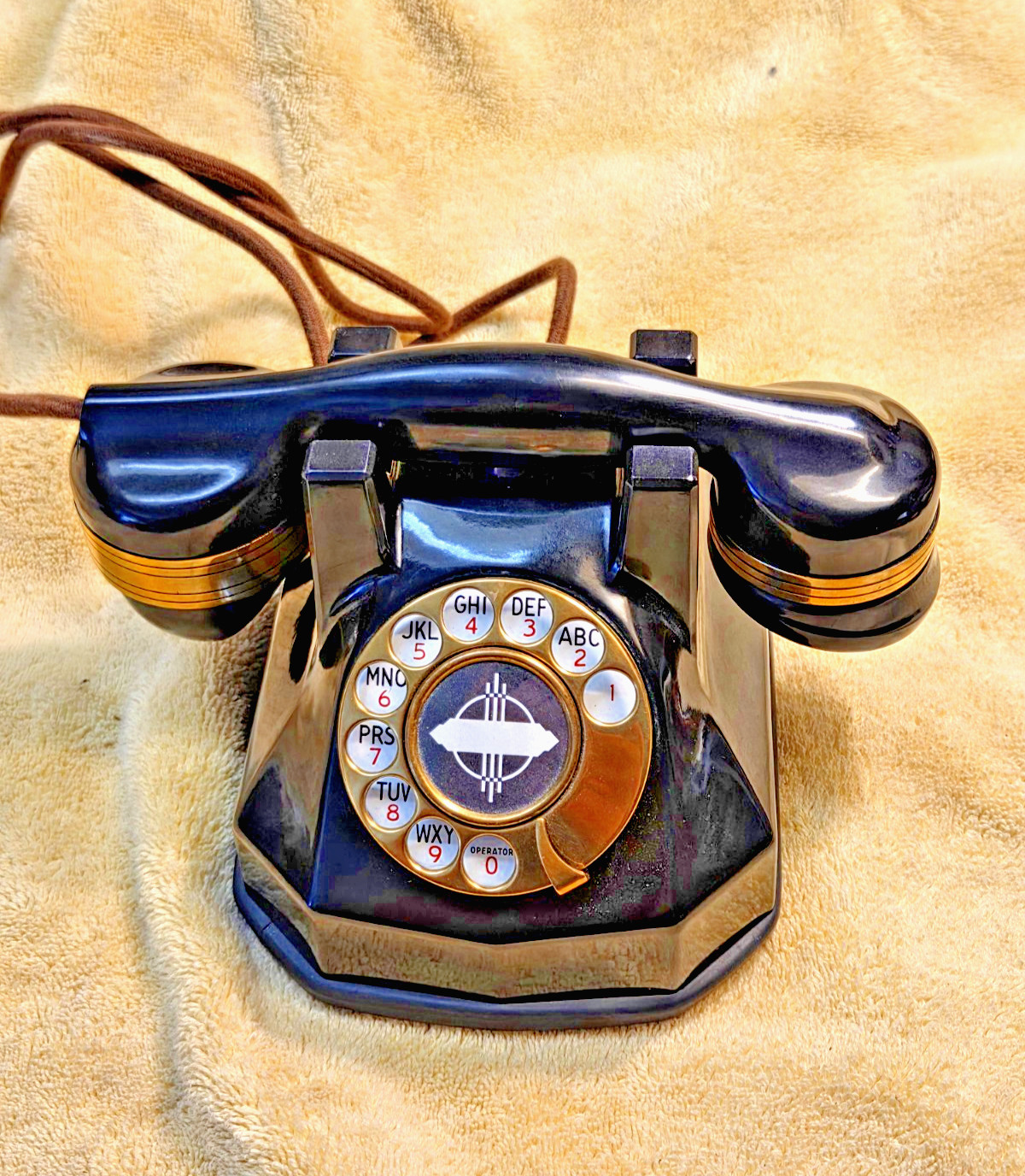 Automatic Electric Telephone Model 34 With Brass HighLights