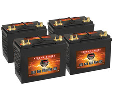 QTY 4 VMAX 12V XTR155 155Ah Golf Cart Batteries for 48V, replace Trojan T-1275