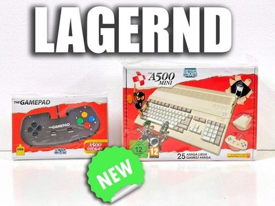 The A500 Mini Konsole + 2 Gamepads und 25 Spiele Amiga Retro  NEU +  Versand!