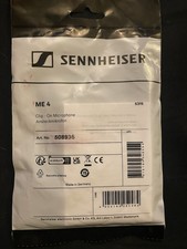 Sennheiser ME4 Lovalier Clip-On Microphone Brand New And Sealed