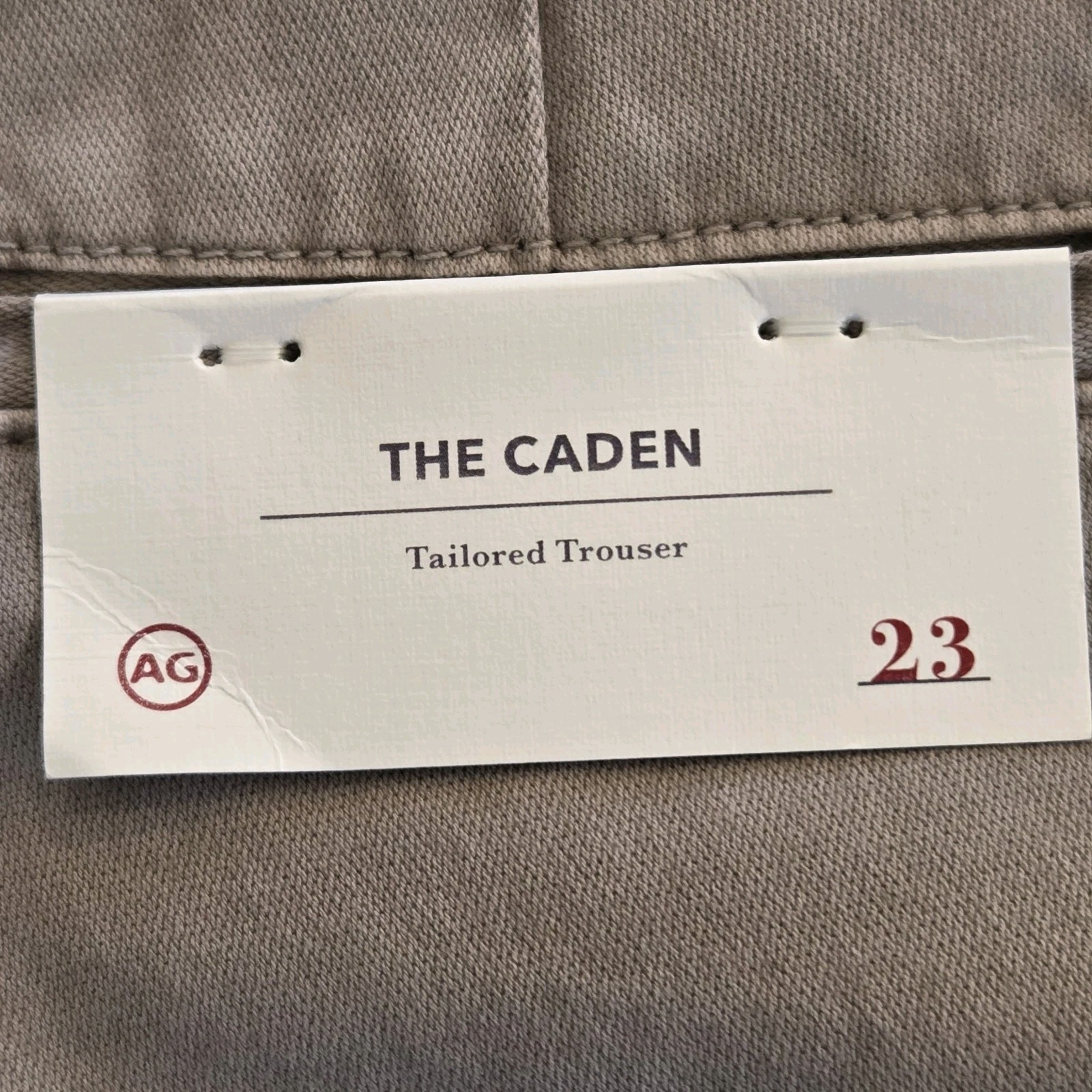 Adriano Goldschmied Caden Trousers Womens Size 23 Pants Sulfur Tan Tailored NWT  thumbnail 3