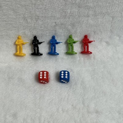 Zombies!!! Replacement Guy Pawns And Dice - Only 5 Guy Pawns, Red And Blue Dice