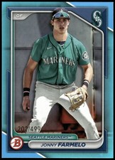 2024 Bowman #BP-147 Jonny Farmelo Prospects Sky Blue #/499