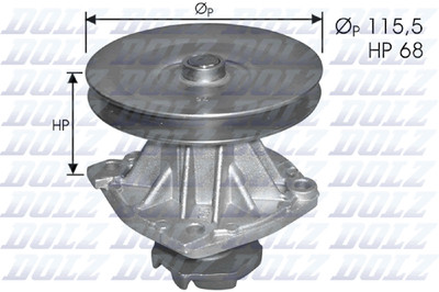 Wasserpumpe Motorkühlung DOLZ S135 für FIAT ZASTAVA LANCIA SEAT 128 DELTA 101 1