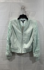White House Black Market Women's Seafoam Novelty Sleeve Jacket NWT Sz 4
