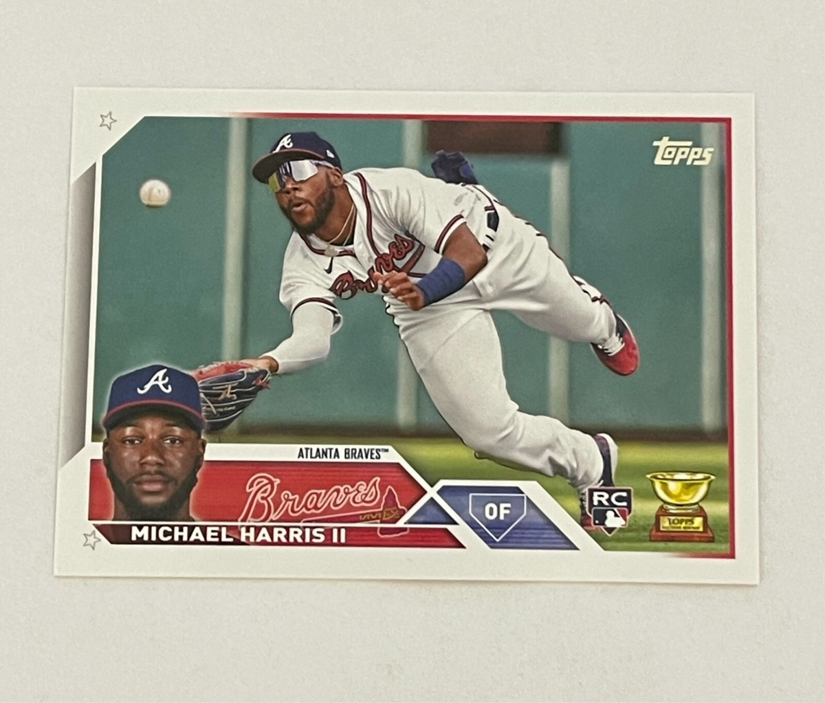 2022ナ・リーグ新人王】 Michael Harris Ⅱ_オンカードサイン 【公式通販】