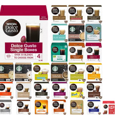 NESCAFE DOLCE GUSTO COFFEE,TEA,CHOCO PODS.BUY 3 & GET 1 BOX FREE:ADD 4 TO BASKET